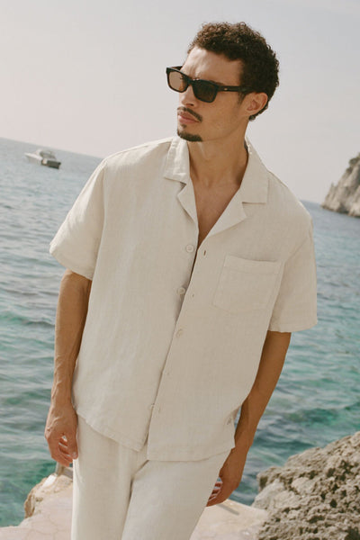 Linen Days Short Sleeve Button Up