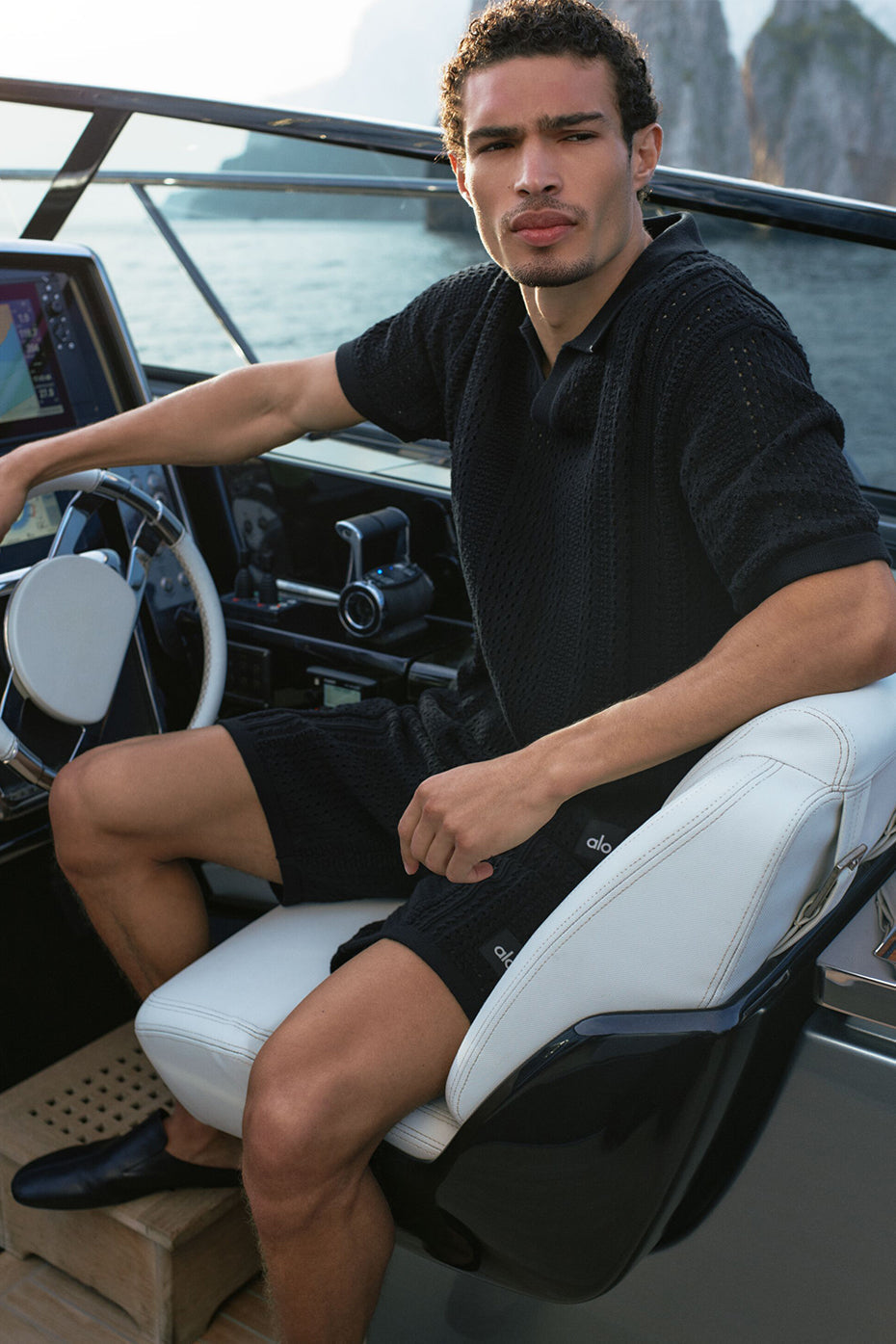 Coastline Knit Short Sleeve Polo