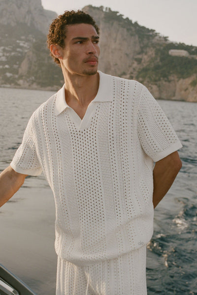 Coastline Knit Short Sleeve Polo